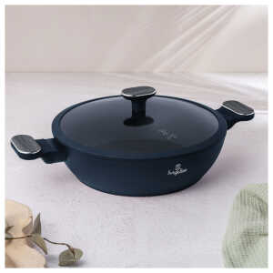 BERLINGER HAUS SHALLOW POT WITH LID 28CM DEEP SEA | BH-8375 - Image 