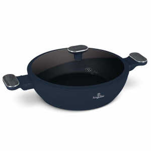 BERLINGER HAUS SHALLOW POT WITH LID 28CM DEEP SEA | BH-8375 - Image 