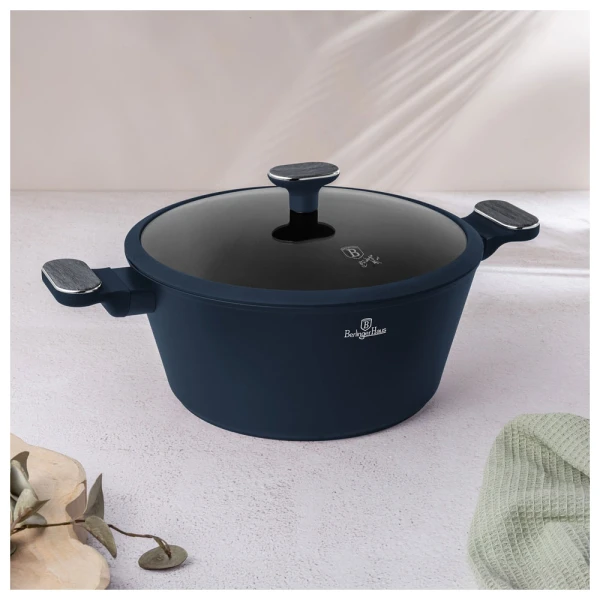 Berlinger Haus Low Casserole Pot with Glass Lid