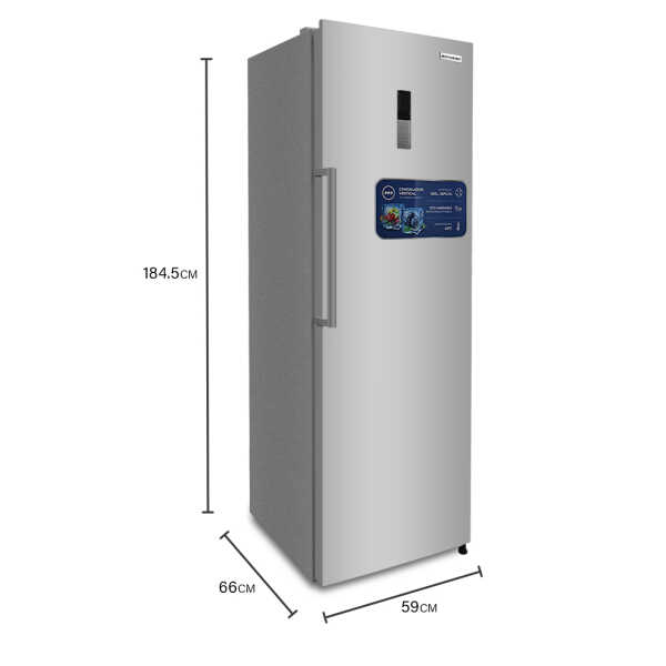 PREMIER 10 CU.FT STAINLESS STEEL UPRIGHT FREEZER FROST FREE | CGV-8665E1F10TN1-V - Image 