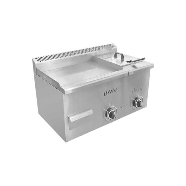PREMIER TABLETOP GAS GRIDDLE W/FRYER | EF-8284GFRD - Image 
