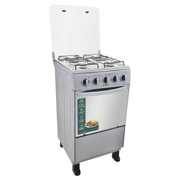 PREMIER 20" 4-BURNER GASRANGE W/ MIRRORED OVEN DOOR, SILVER | EF-8310NG204S - Image 