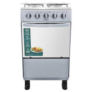 PREMIER 20" 4-BURNER GASRANGE W/ MIRRORED OVEN DOOR, SILVER | EF-8310NG204S - Image 