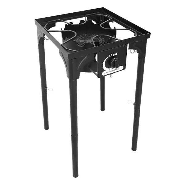 PREMIER 1-BURNER OUTDOOR BLACK GAS STOVE | EF-8504G - Image 