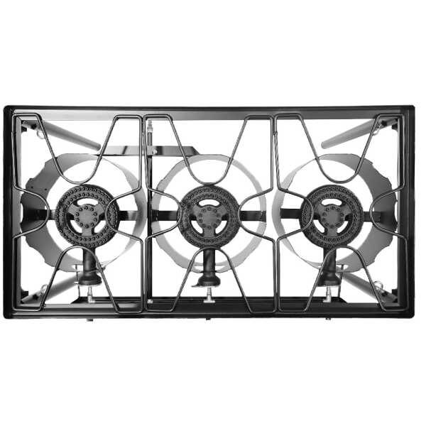 PREMIER 3-BURNERS OUTDOOR BLACK GAS STOVE | EF-8506G - Image 