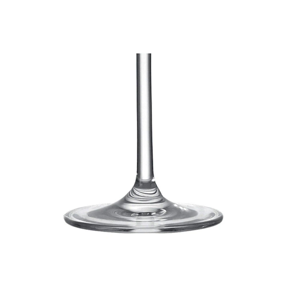 Close-up of the base of a champagne glass