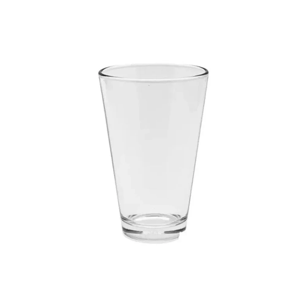 V-shaped design with a wider opening and narrower base