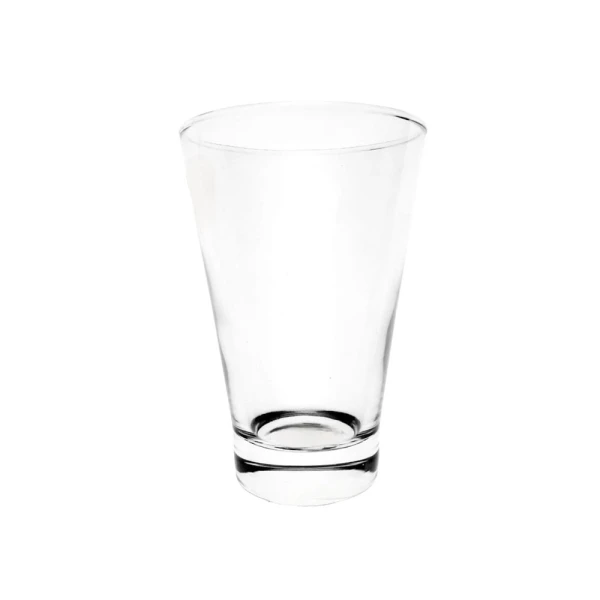 Transparent water glass, minimalist design