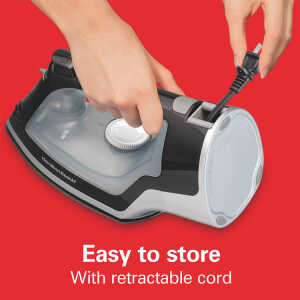 HAMILTON BEACH NON-STICK RETRACTABLE CORD / AUTO SHUT OFF IRON | HB-14289F - Image 