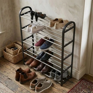 PLASTIC 5 LAYER SHOE RACK W61XD18.5XHa72CM | KT-2713-5 - Image 
