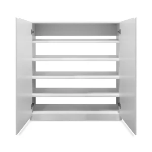 LIFESTYLE WHITE SHOE CABINET WITH 5 SHELVES  | LS-SCHK-WH - Image 