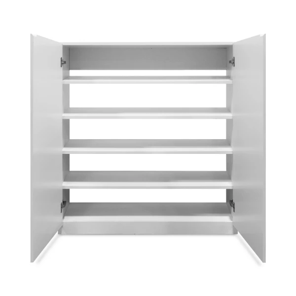 LIFESTYLE WHITE SHOE CABINET WITH 5 SHELVES  | LS-SCHK-WH - Image 