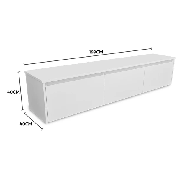LIFESTYLE WHITE TV CABINET | LS-TVKAST - Image 