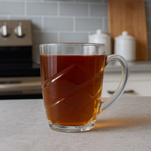 GLASS MUG WITH HANDLE 215ML | LXZB44-3 - Image 