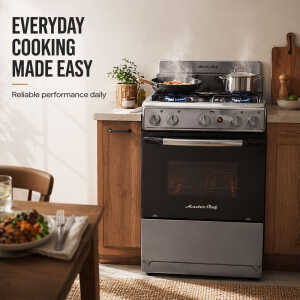 MASTERCHEF 20", 4-BURNERS GREY GAS RANGE | MC-MAT101-5SS - Image 