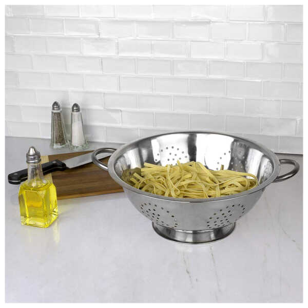 EMERALD STAINLESS STEEL DEEP COLANDER | VARIETY - Image 