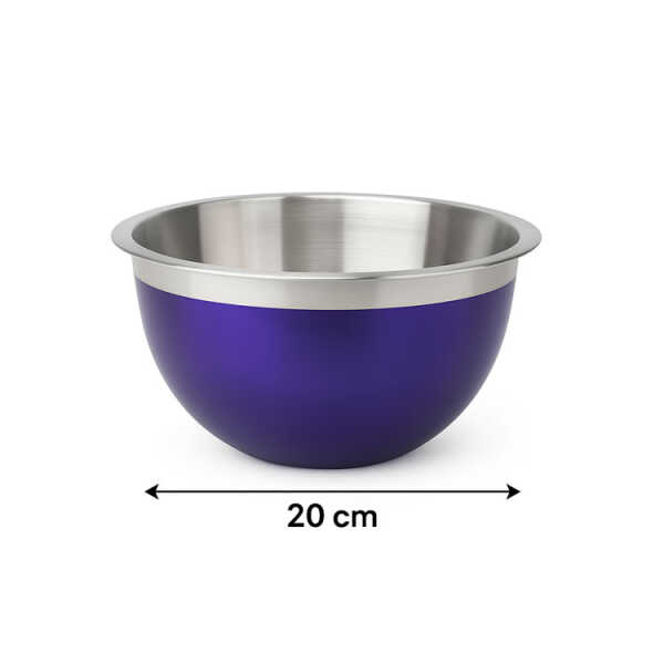 EMERALD PATTI GERMAN BOWL W/BLUE COLOUR 20CM | MH-120/B - Image 
