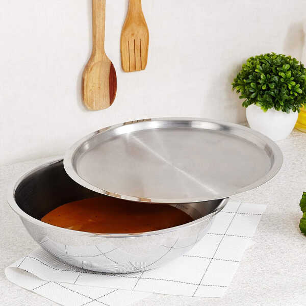 EMERALD STAINLESS STEEL DEEP BASIN W/COVER 70CM | MH-139-70 - Image 