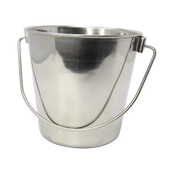EMERALD STAINLESS STEEL 10QT 27CM BUCKET WITH HANDLE | MH-192/D/10 - Image 