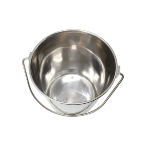 EMERALD STAINLESS STEEL 10QT 27CM BUCKET WITH HANDLE | MH-192/D/10 - Image 