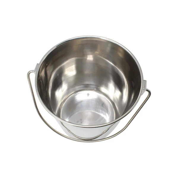 EMERALD STAINLESS STEEL 10QT 27CM BUCKET WITH HANDLE | MH-192/D/10 - Image 