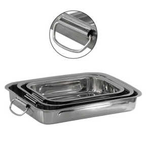 EMERALD STAINLESS STEEL ROASTING TRAY | VARIETY - Image 