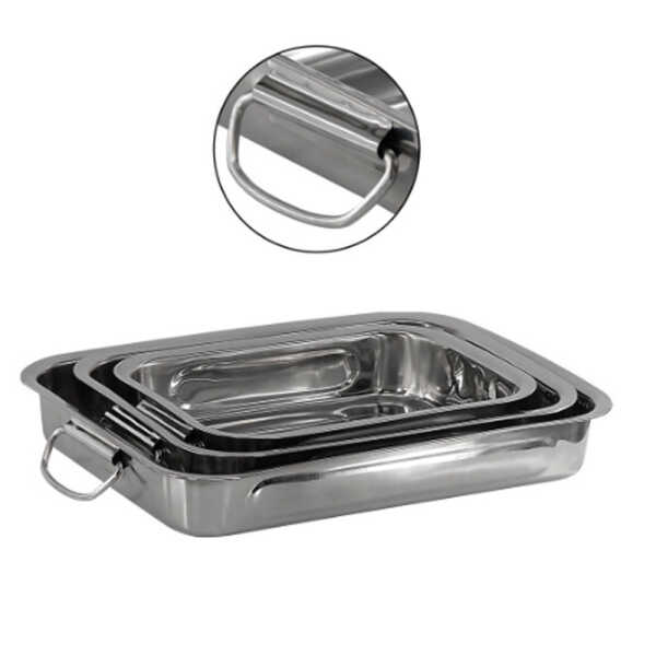 EMERALD STAINLESS STEEL ROASTING TRAY | VARIETY - Image 