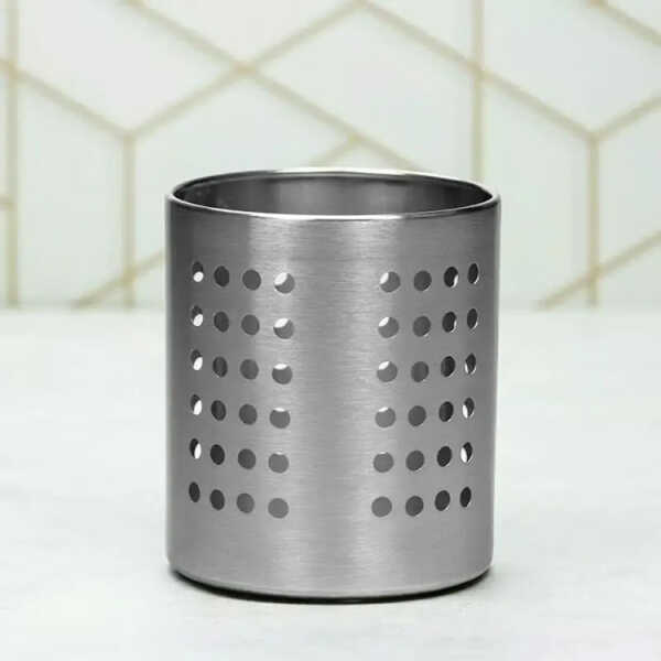 EMERALD STAINLESS STEEL CUTLERY HOLDER 12X14 CM | MH-240/B - Image 