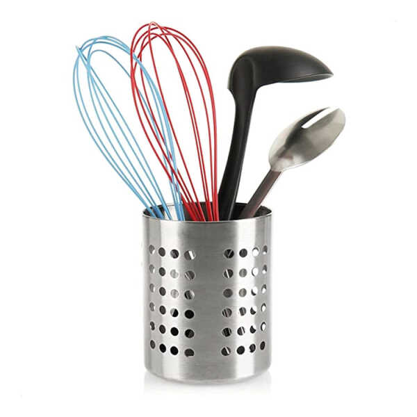 EMERALD STAINLESS STEEL CUTLERY HOLDER 12X14 CM | MH-240/B - Image 