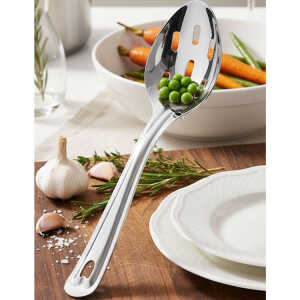 EMERALD 9" SLOTTED SERVING SPOON, SS | MH-495/9/SLP - Image 