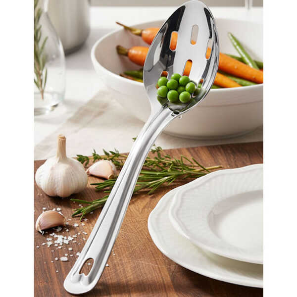 EMERALD 9" SLOTTED SERVING SPOON, SS | MH-495/9/SLP - Image 