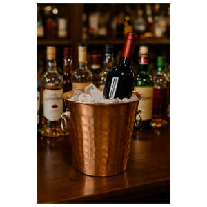 EMERALD 12CM COPPER COLORED ICE BUCKET WITH RING | MH-IB-CP12 - Image 