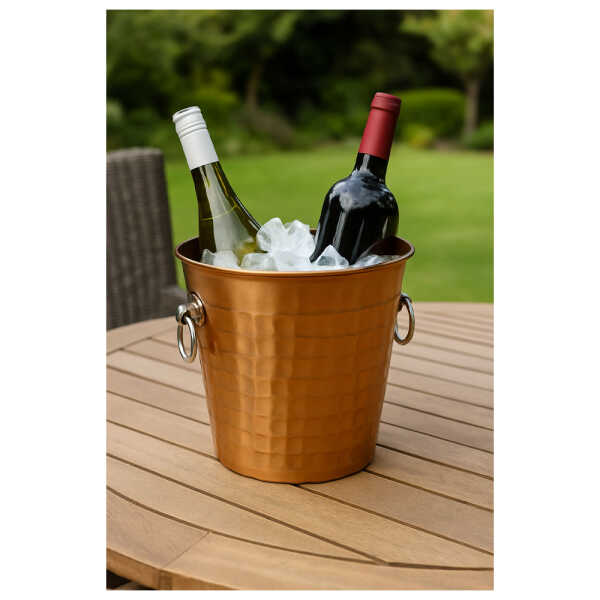 EMERALD 12CM COPPER COLORED ICE BUCKET WITH RING | MH-IB-CP12 - Image 