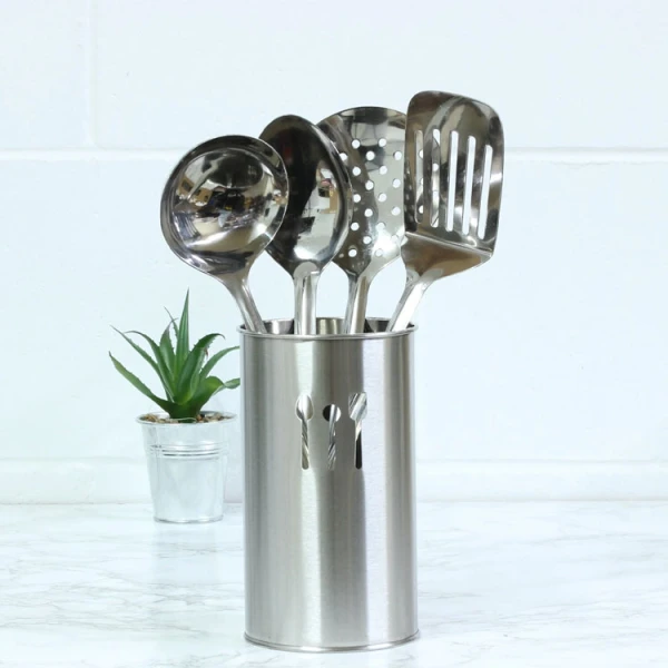 EMERALD STAINLESS STEEL CUTLERY HOLDER 10X18CM | MH-NEW/KT.HL - Image 