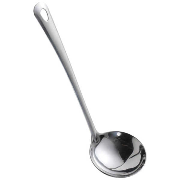 MUKHI STAINLESS STEEL SOUP LADLE 34X9CM | MUK21263 - Image 