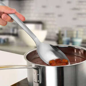 MUKHI STAINLESS STEEL SERVING SPOON 35.5X7 | MUK21262 - Image 