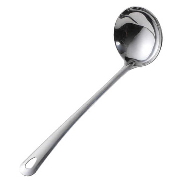 MUKHI STAINLESS STEEL SOUP LADLE 34X9CM | MUK21263 - Image 