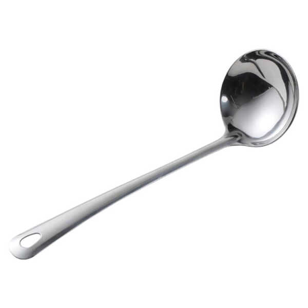 MUKHI STAINLESS STEEL SOUP LADLE 34X9CM | MUK21263 - Image 