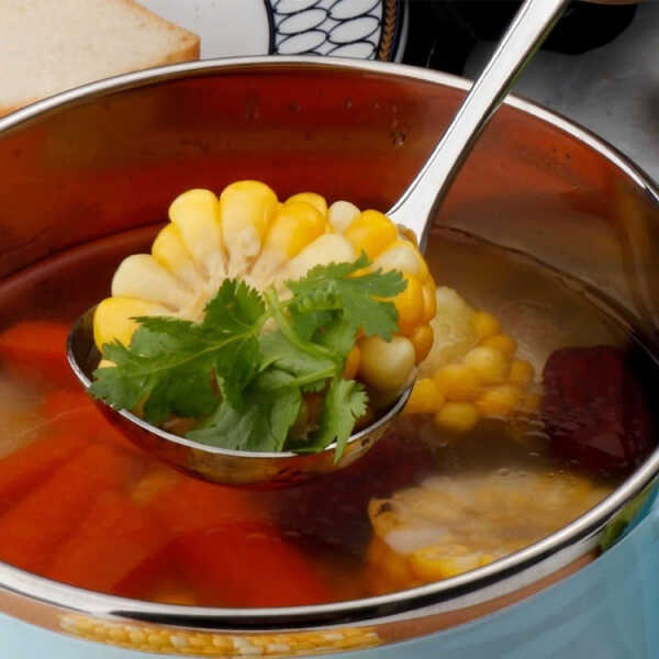 MUKHI STAINLESS STEEL SOUP LADLE 34X9CM | MUK21263 - Image 