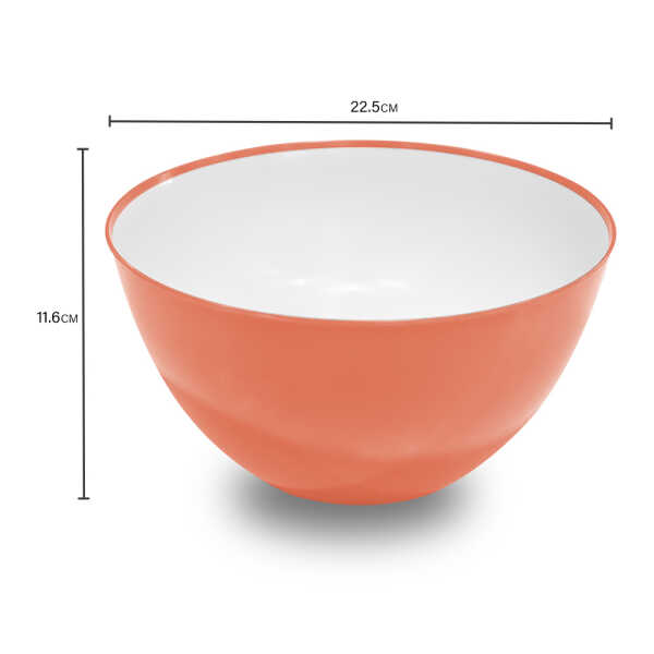 PLASTIC SALAD BOWL 12 X23 CM | MUK21423 - Image 