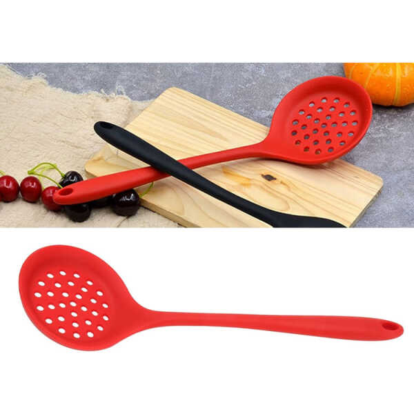 MUKHI SILICONE SLOTTED SPOON 33X10CM | MUK29858 - Image 