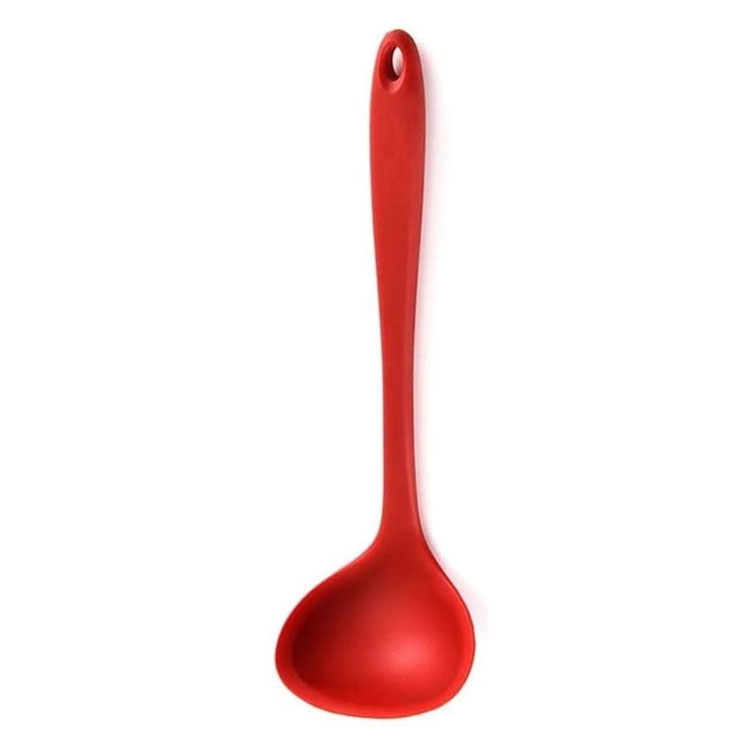 MUKHI red silicone ladle.