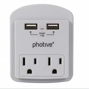 PHOTIVE COMPACT USB WALL PLUG | PHO-73529 - Image 