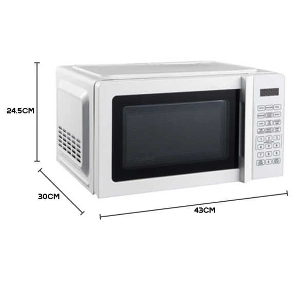 PREMIUM 0.7 CU.FT WHITE 700W COUNTERTOP MICROWAVE | PM7079 - Image 
