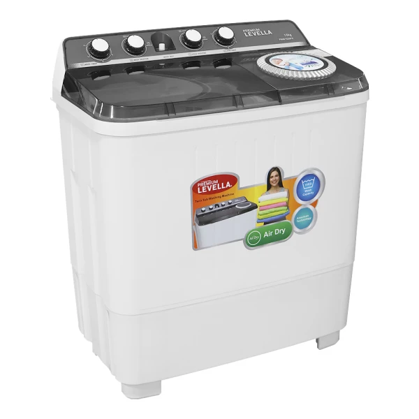 PREMIUM TWIN TUB 10KG WHITE WASHING MACHINE | PWM1020PX - Image 