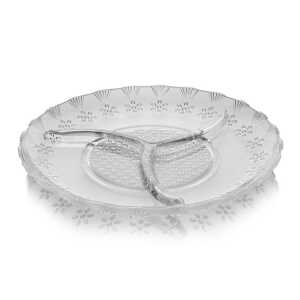 ROUND SERVING DISH