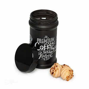 PREMIUM 3PCS BLACK JAR DECORATED SET 660ML | S-683 - Image 