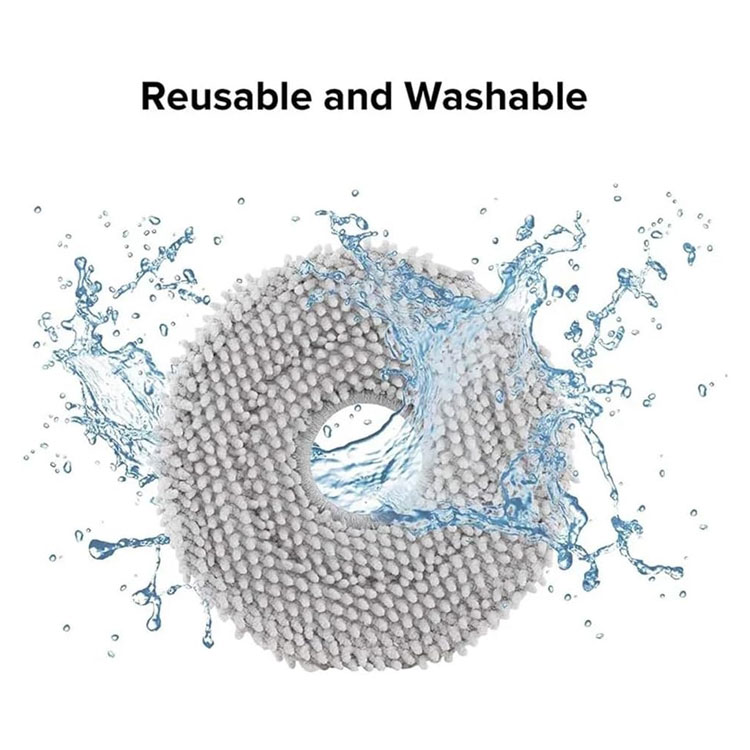 Washable and reusable T20 mop pads with water