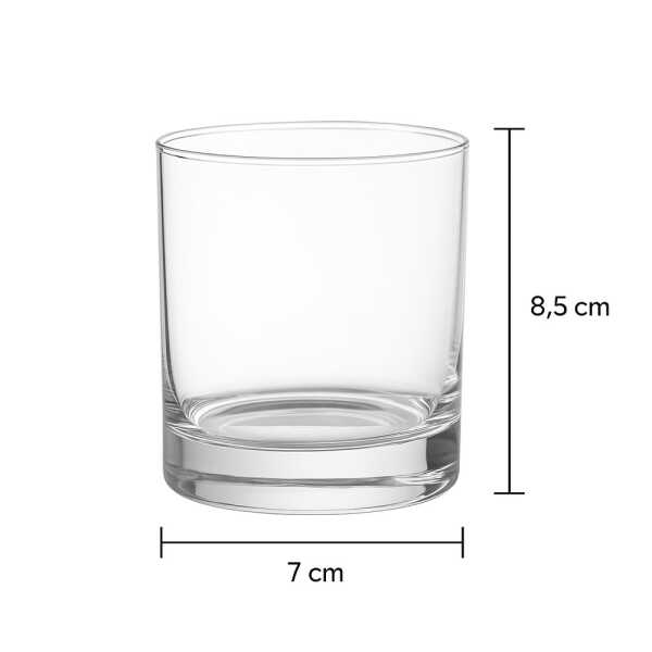 DELI GLASS TUMBLER 210ML | TS0721 - Image 