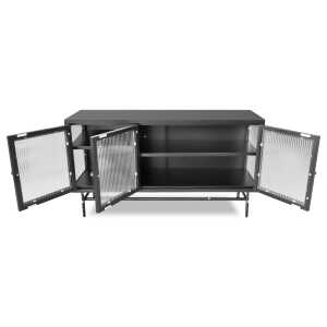 STORAGE CABINET BLACK WITH 3 DOORS | UT-HF-010 - Image 